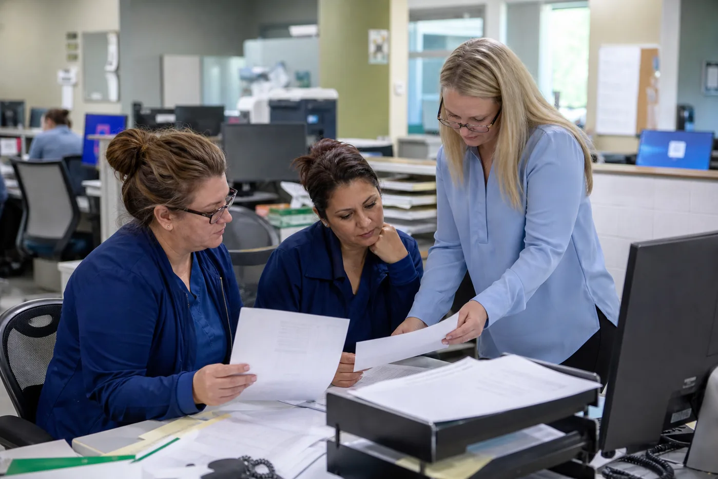 Medical practice comparing billing costs